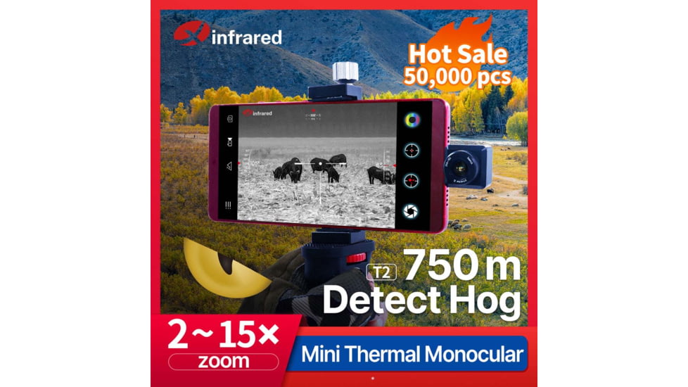 Xinfrared Cell Thermal Camera, 9mm, Black, Medium, T2Search Iphone