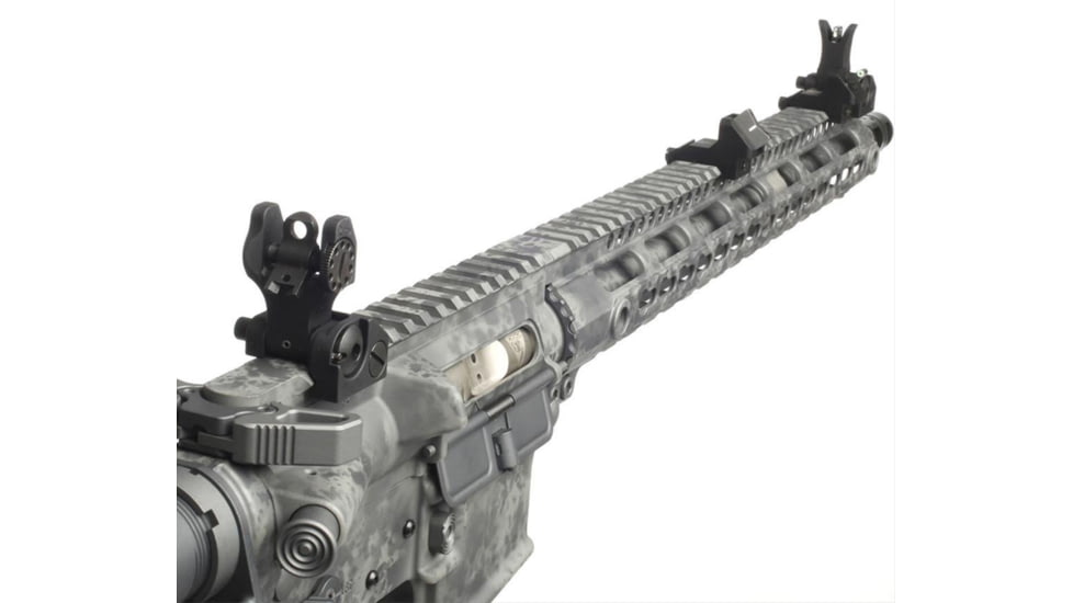 XS Sight Systems CSAT Rear TROY and Tritium Stripe Front Rifle Sight - AR, Matte Black, Standard, AR-0006-7