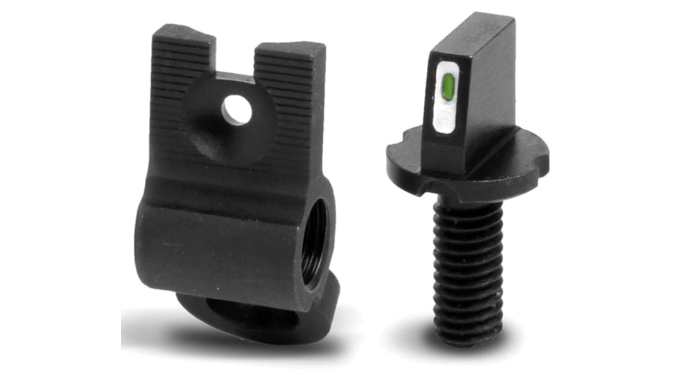 XS Sight Systems CSAT Rear TROY and Tritium Stripe Front Rifle Sight - AR, Matte Black, Standard, AR-0006-7