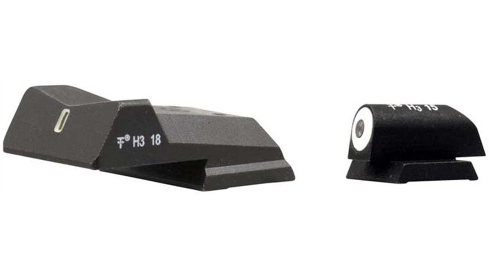 XS Sight Systems DXT Big Dot Pistol Tritium Night Sight, Colt Enhanced Officers ACP 3.5in Novak Rear, Matte Black, Standard, NE-0012S-5