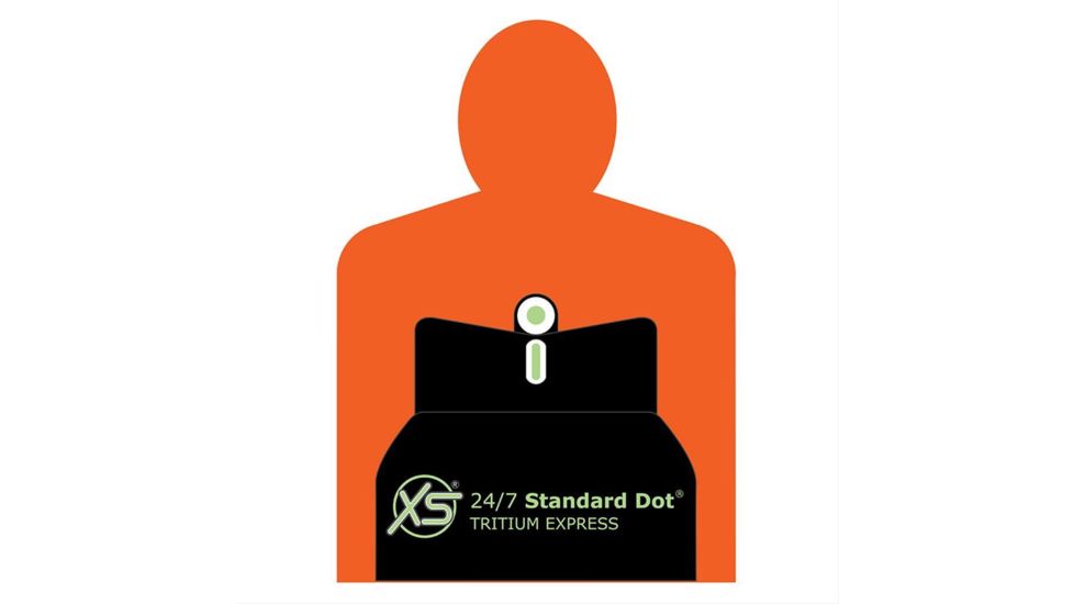 XS Sight Systems DXT Standard Dot for Colt Govt. 5in Novak rear Suppressor Hgt NE-0017S-6