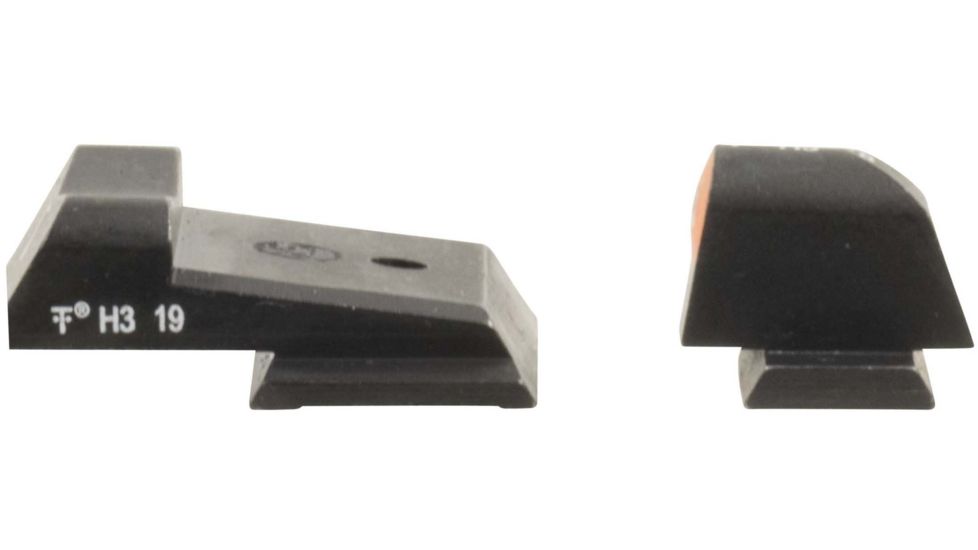 XS Sight Systems DXT2 Big Dot Pistol Tritium Night Sight, S&amp;W M&amp;P Shield, Orange, Standard, SW-0030S-5N