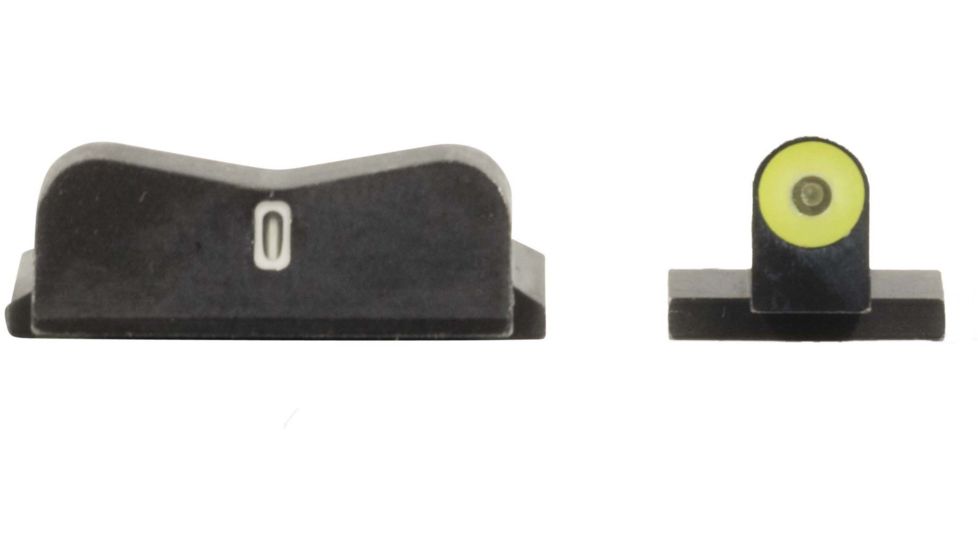 XS Sight Systems DXT2 Big Dot Pistol Tritium Night Sight, S&amp;W M&amp;P Shield, Yellow, Standard, SW-0030S-5Y