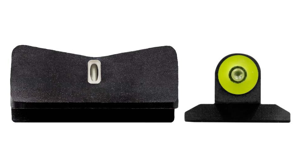 XS Sight Systems DXT2 Big Dot Sight, Yellow, Colt Commander 4.25in Novak Rear, NE-0022S-5Y