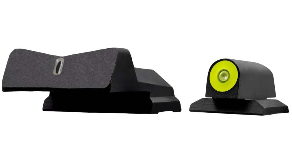 XS Sight Systems DXT2 Big Dot Sight, Yellow, Colt Commander 4.25in Novak Rear, NE-0022S-5Y
