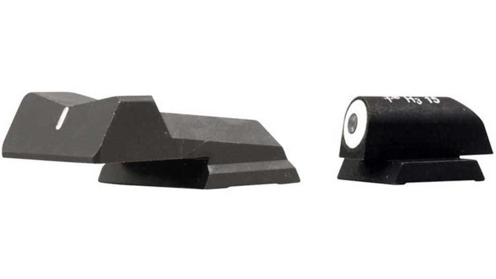 XS Sight Systems DXW Big Dot Pistol Tritium Night Sight, Colt Enhanced Govt. 5in Novak Rear, Matte Black, Standard, NE-0010S-3