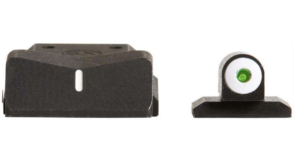 XS Sight Systems DXW Big Dot Pistol Tritium Night Sight, Springfield Champion and Compact, Novak Rear, Matte Black, Standard, SP-0003S-3