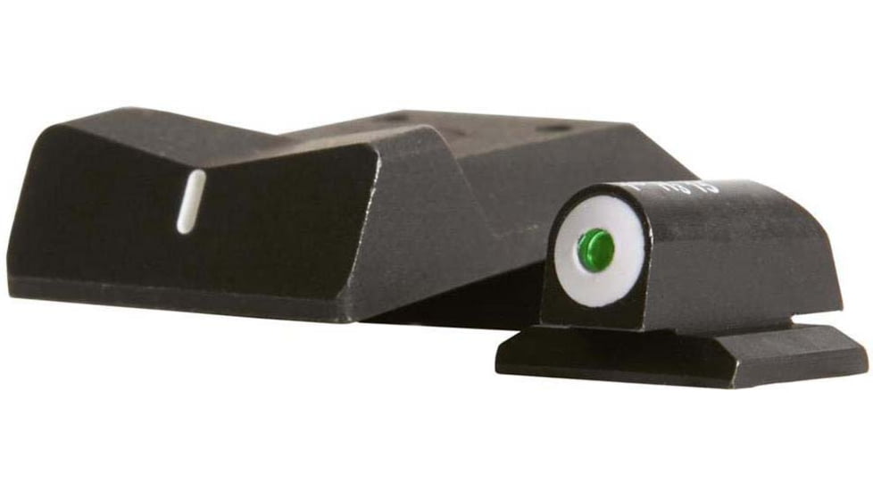 XS Sight Systems DXW Big Dot Pistol Tritium Night Sight, Springfield Ultra Compact and Micro Compact, Novak Rear, Matte Black, Standard, SP-0004S-3