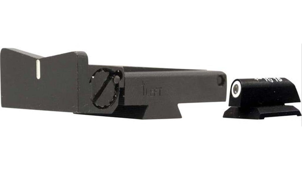 XS Sight Systems DXW Standard Dot Pistol Tritium Night Sight, Springfield Trophy Match &amp; Range Officer, LPA, Matte Black, Standard, SP-0005A-4