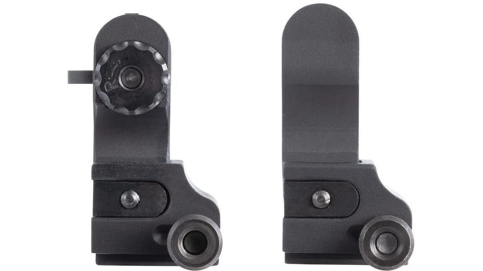 XS Sight Systems Flip-up Rifle Tritium Sights w/ CSAT &amp; Tritium Stripe, Matte Black, Standard, AR-3001-7