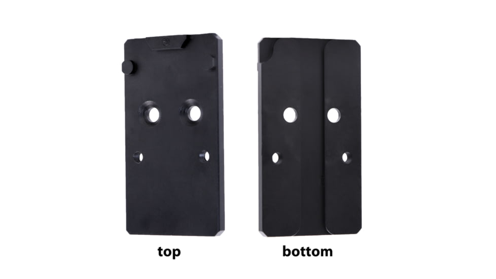 XS Sight Systems Optic Mount, Fits GLOCK 19 MOS, Converts MOS Footprint to Trijicon RMR/Holosun 507, Nitride Finish, Black