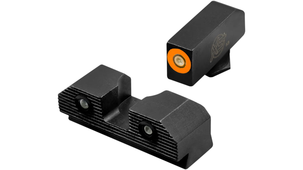 XS Sight Systems R3D 2.0 Night Sight, Glock STD. HT. 17,19,22-24,26,27,31-36,38, Orange, GL-R201P-6N