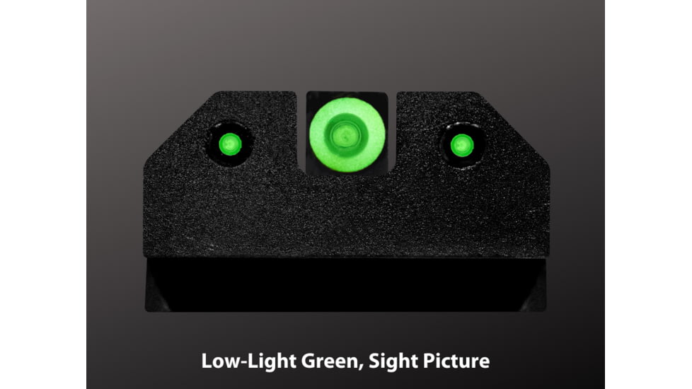 XS Sight Systems R3D 2.0 Night Sight, S&amp;W Optic/Supp S&amp;W M&amp;P &amp; M2.0 Shield, Shield Plus &amp; Shield OR, Green, SW-R204P-6G