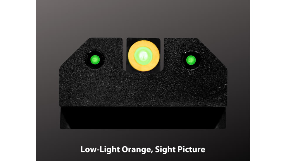 XS Sight Systems R3D 2.0 Night Sight, S&amp;W Optic/Supp S&amp;W M&amp;P &amp; M2.0 Shield, Shield Plus &amp; Shield OR, Orange, SW-R204P-6N