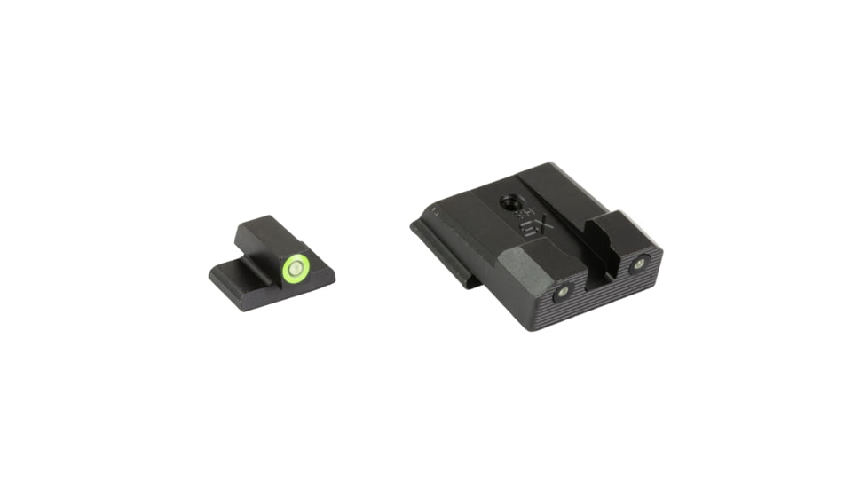 XS Sights R3D, 2.0, Standard Height Tritium Night Sight, For HK P30, Green Front Outline, Green Tritium Front/Rear, HK-R203P-6G