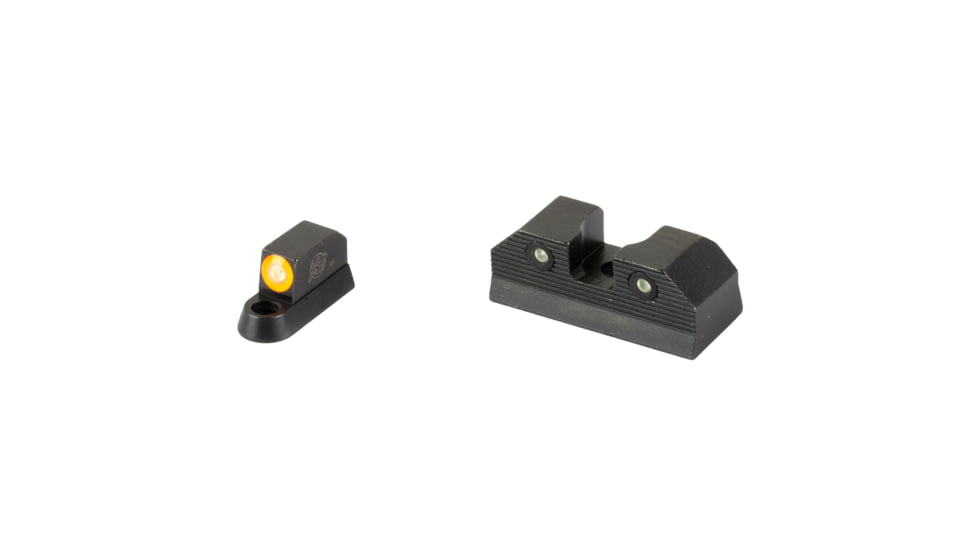 XS Sights R3D, 2.0, Standard Height Tritium Night Sight, For CZ P10, Orange Front Outline, Orange Tritium Front/Rear, CZ-R202S-6N