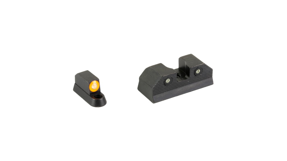 XS Sights R3D, 2.0, Standard Height Tritium Night Sight, For CZ P10, Orange Front Outline, Orange Tritium Front/Rear, CZ-R202S-6N