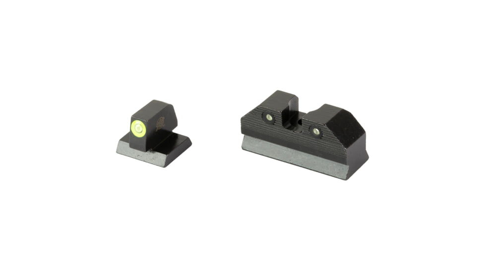 XS Sights R3D, 2.0, Standard Height Tritium Night Sight, For Desert Eagle (.44 Mag/.50AE), Green Front Outline, Green Tritium Front/Rear, MR-R201S-6G