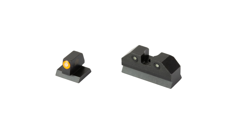 XS Sights R3D, 2.0, Standard Height Tritium Night Sight, For Desert Eagle (.44 Mag/.50AE), Orange Front Outline, Green Tritium Front/Rear, MR-R201S-6N