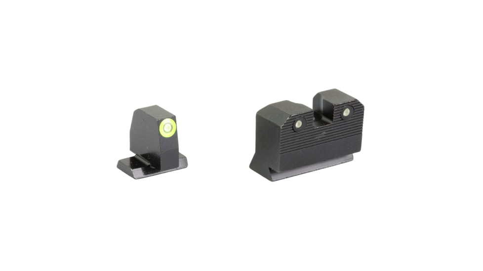 XS Sights R3D 2.0, Suppressor Height Tritium Night Sight, For S&amp;W M&amp;P OR Full Size &amp; Compact, Green Front Outline, Green Tritium Front/Rear, SW-R205P-6G