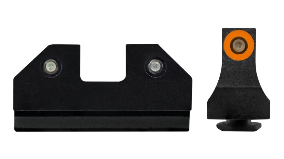 XS Sight Systems R3D Night Sights for Glock Suppressor 43x &amp; 48, Orange, GL-R022P-6N