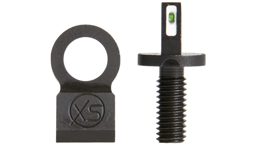 XS Sight Systems Same Plane Rear w/Tritium Stripe Front Rifle Sights, AR Mil-Spec, Matte Black, Standard, AR-0004-8