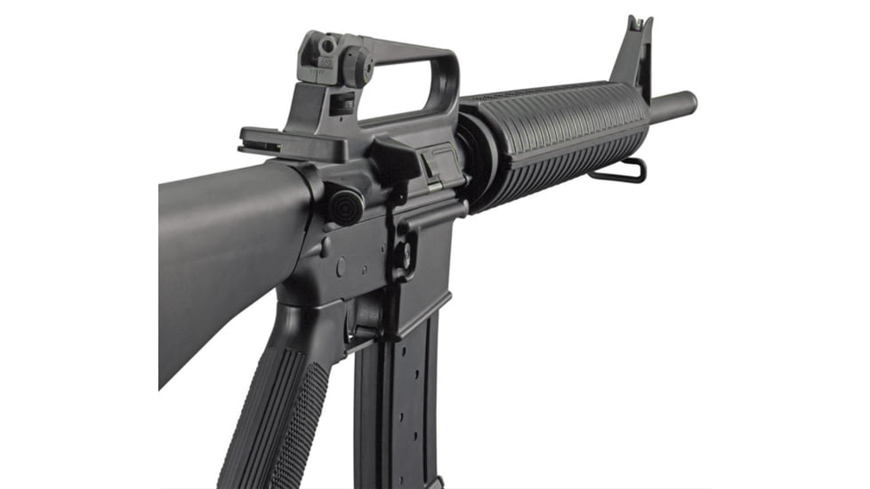 XS Sight Systems Same Plane Rear w/Tritium Stripe Front Rifle Sights, AR Mil-Spec, Matte Black, Standard, AR-0004-8