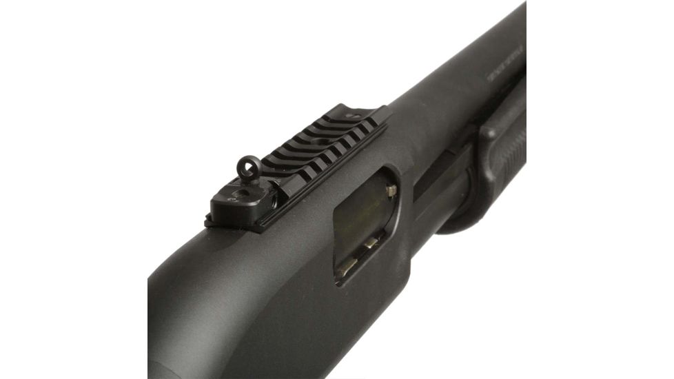 XS Sight Systems Shortrail, Ghost Ring w/Standard Dot Tritium Shotgun Sights, Remington 870, Matte Black, Standard, RE-4002R-4