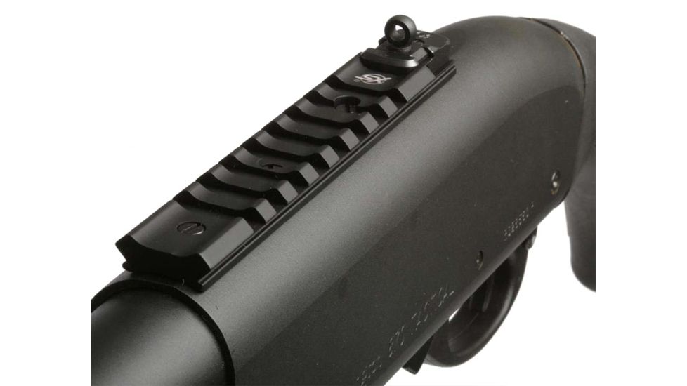 XS Sight Systems Shortrail, Ghost Ring w/Standard Dot Tritium Shotgun Sights, Remington 870, Matte Black, Standard, RE-4002R-4