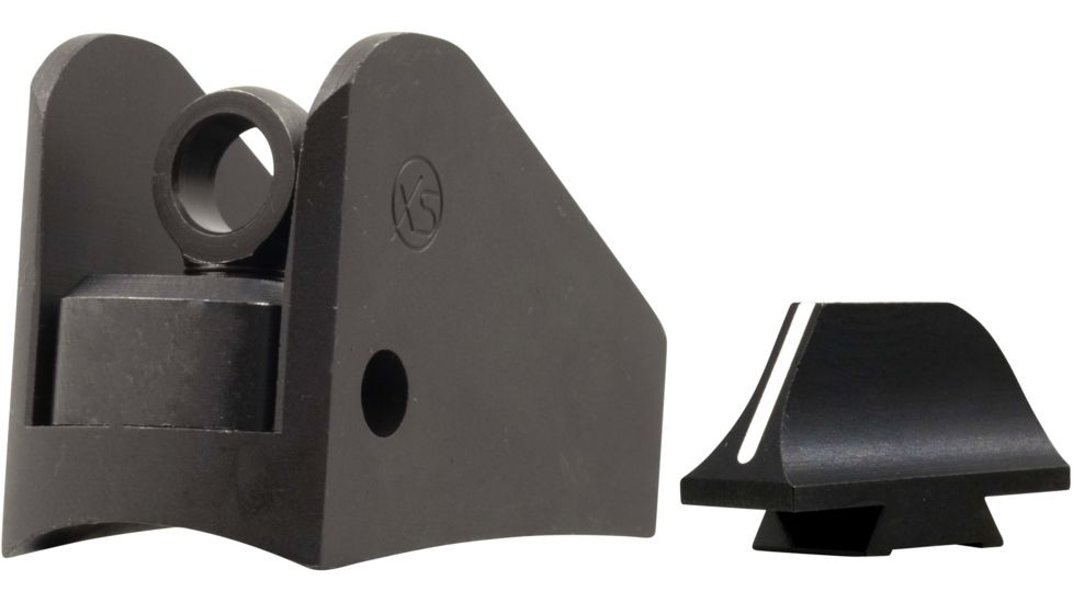 XS Sight Systems Winged Ghost Ring w/White Stripe Front Sight, Remington 870,1100,1187, Matte Black, Standard, RE-0009-5