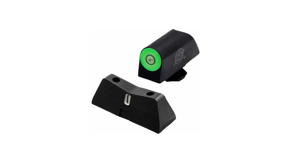 XS Sight System DXT2 PRO Series Big Dot Pistol Tritium Night Sights, For Glock 17/19/22-24/26/37, Green, GLX201S5G