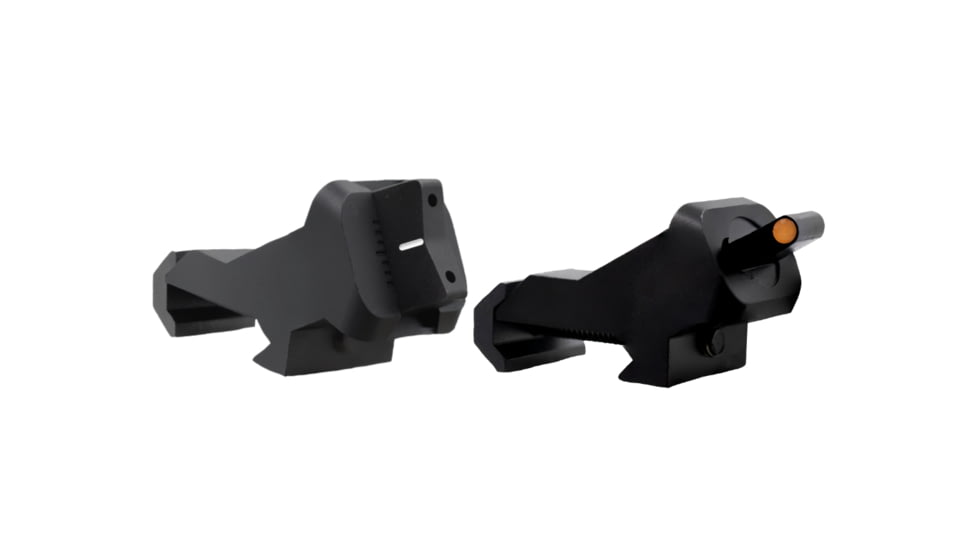 XS Sight Systems XTI2 DXS Standard Dot Ember Rifle Sights, Tritium, Orange, Standard Dot, Black, AR-0008-1N