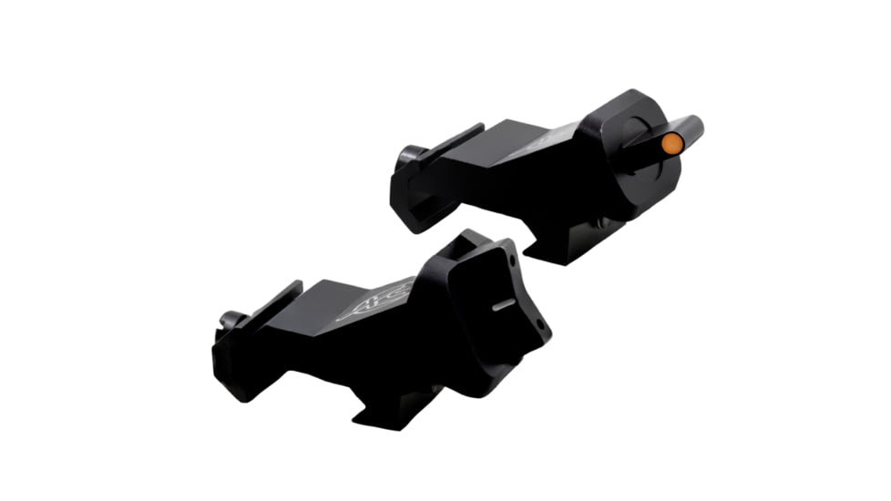 XS Sight Systems XTI2 DXS Standard Dot Ember Rifle Sights, Tritium, Orange, Standard Dot, Black, AR-0008-1N