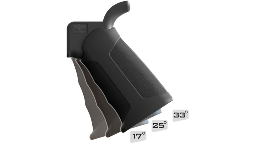 XTech Tactical ATG AR-15 Adjustable Tactical Grip, Black, XTT101-BLK