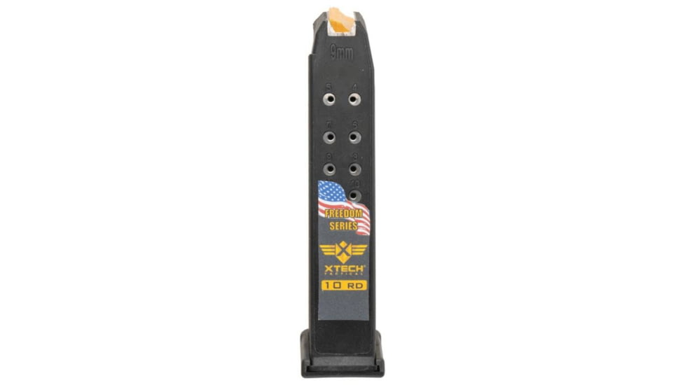 XTech Tactical MAG17-10 Freedom Series Glock 17 10-Round Magazine, Black, 10, XT3032201