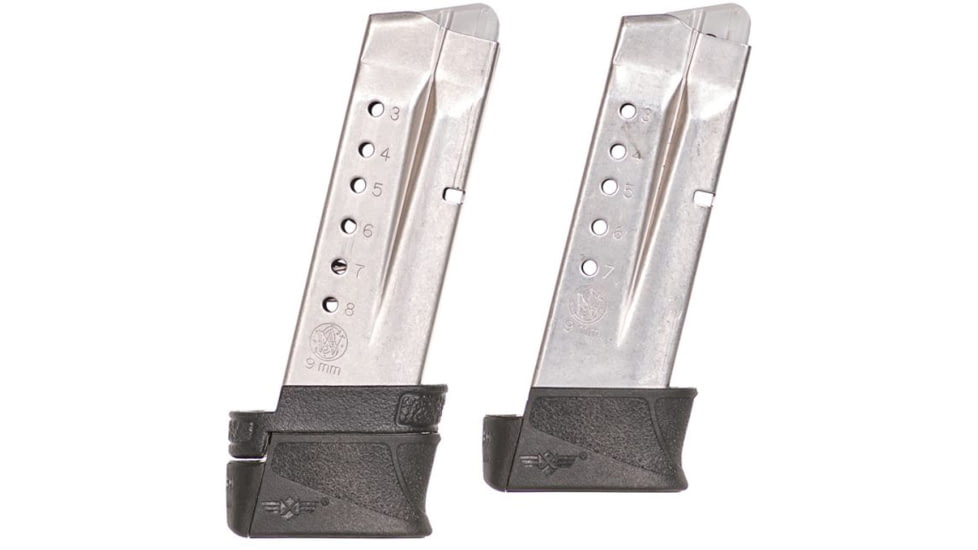 XTech Tactical MTX M&amp;P Shield 9mm 2 Round/.40 1 Round Magazine Extension, Black, 1, XTT125-BLK SHIELD MTX