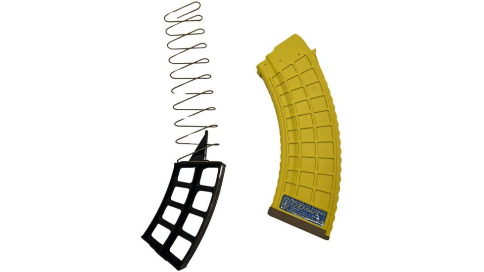 XTech Tactical OEM47 Gen2 Banana AK-47/Galil Ace/KS47/MK47, 7.62x39mm, 10 Round Rifle Magazine, Yellow, XT2011241