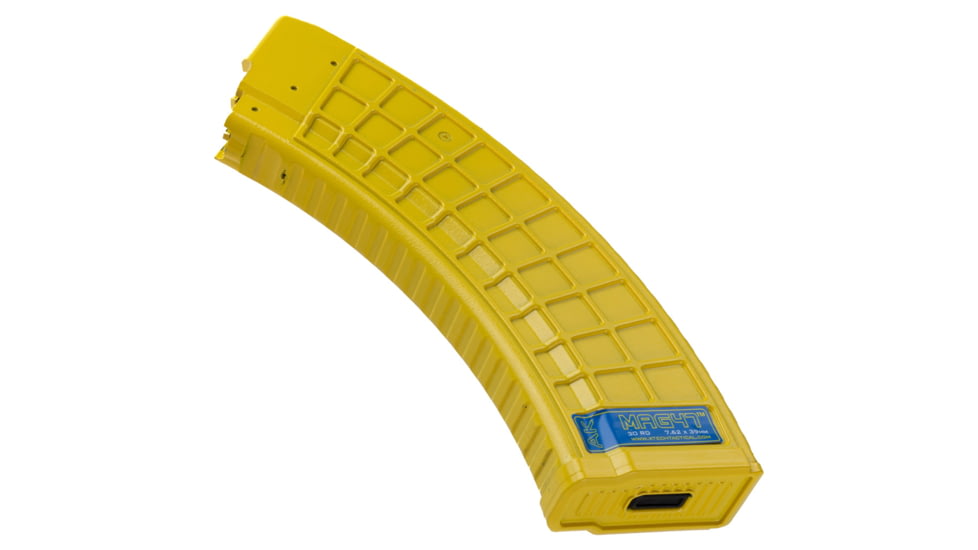 XTech Tactical OEM47 Gen2 Banana AK-47/Galil Ace/KS47/MK47, 7.62x39mm, 30 Round Rifle Magazine, Yellow, XT2011141