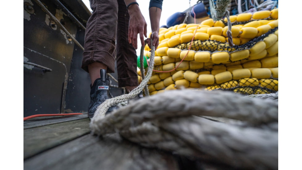 Xtratuf 6 in Buoy Ankle Deck Boot - Womens, Black Camo, 7, XWAB-002-CAM-070