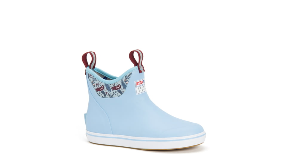 Xtratuf 6 in Ankle Deck Boot - Women's, Light Blue/Blue Mermaid, 5, XWAB-2BM-BLU-050