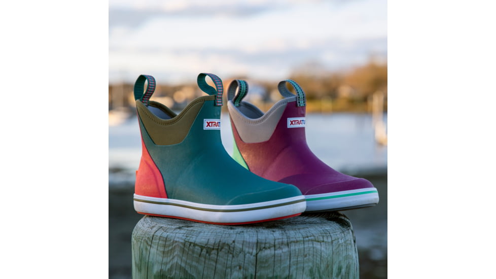 Xtratuf 6 in Buoy Ankle Deck Boot - Womens, Purple, 6, XWAB-501-PUR-060