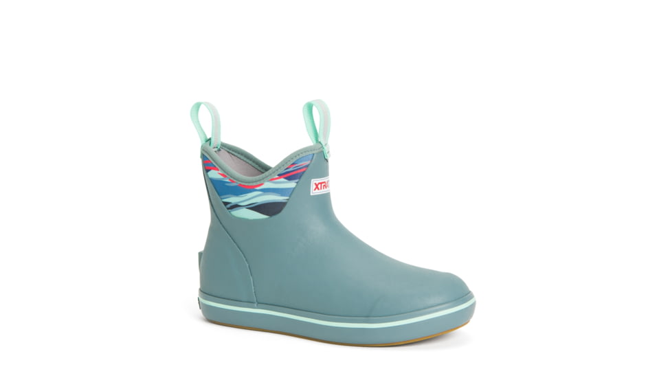 Xtratuf 6 in Ankle Deck Boot - Women's, Trooper Blue/Beach Glass, 6, XWAB-2BG-BLU-060