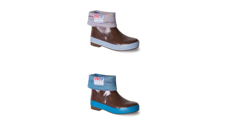 Xtratuf 8 in Kids' Salmon Sisters Legacy - Kids, Brown, Chocolate/Blue