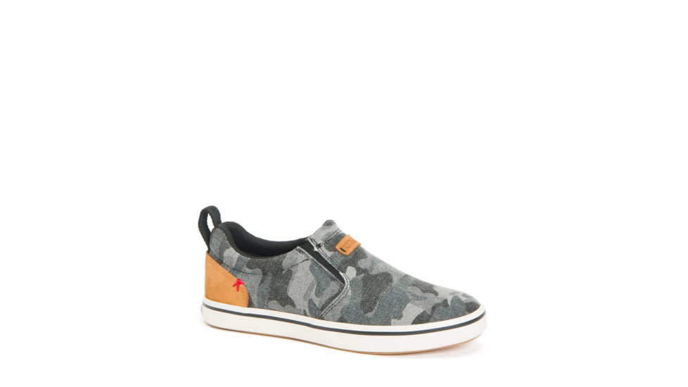 Xtratuf Canvas Sharkbyte Deck Shoe - Womens, Black Camo, 9, XSW-002-BLK-090