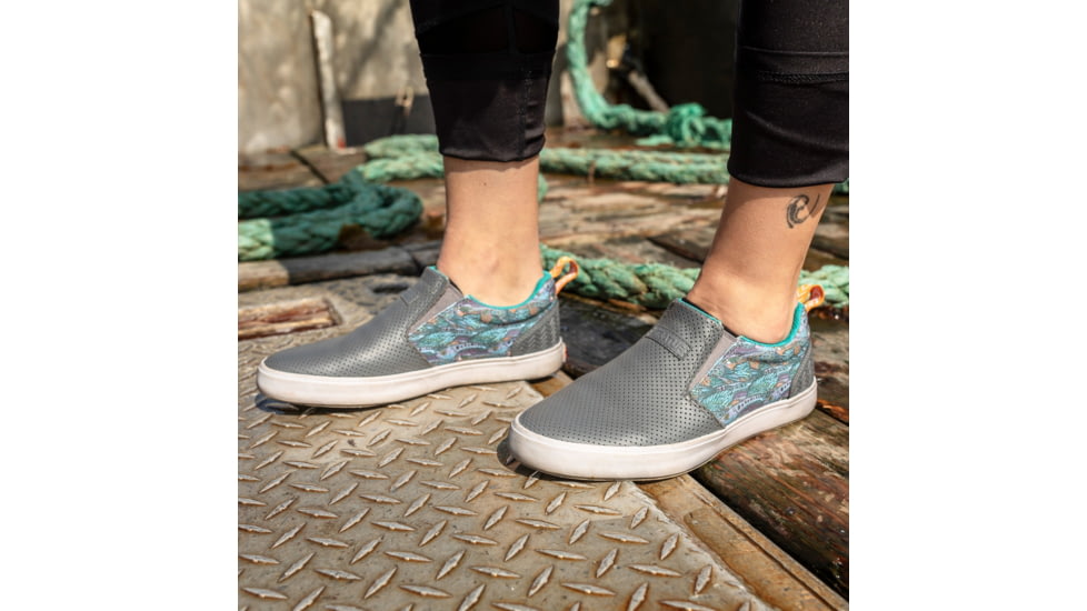 Xtratuf Canvas Sharkbyte Deck Shoe - Womens, Gray, 6, XSW-7GG-GRY-060