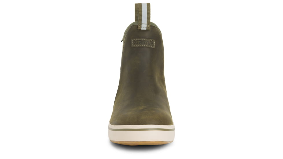 Xtratuf Leather 6in Ankle Deck Boot - Mens, Olive, 9, XAL-300-GRN-090