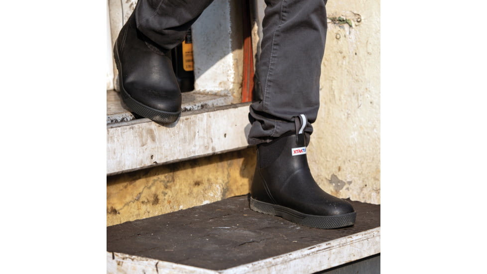 Xtratuf Wheelhouse 6 in Ankle Deck Boot - Men's, 13 US, Medium, Black, XMW-000-BLK-130