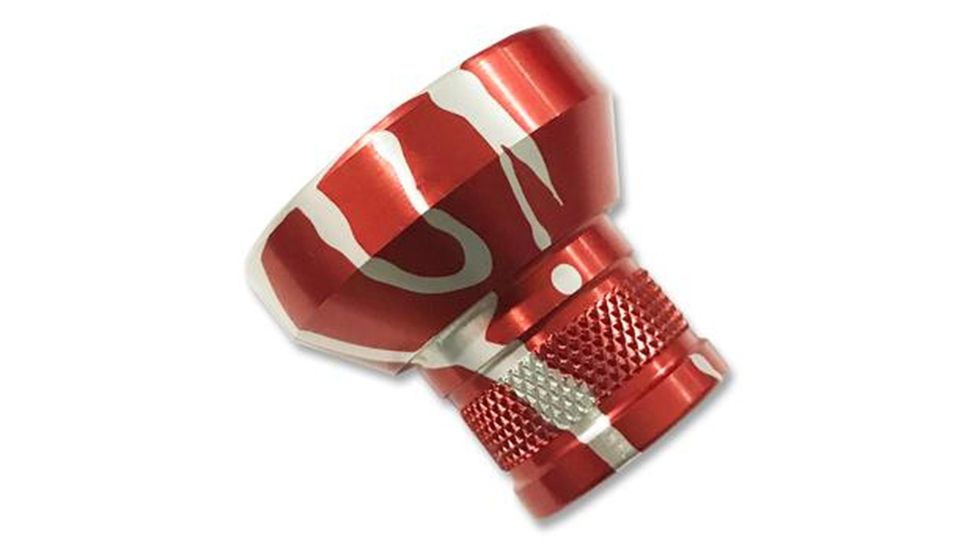 Precision Hardcore Gear Powder Funnel, .38 Caliber, 6061 Aluminum, Red, HC-91425