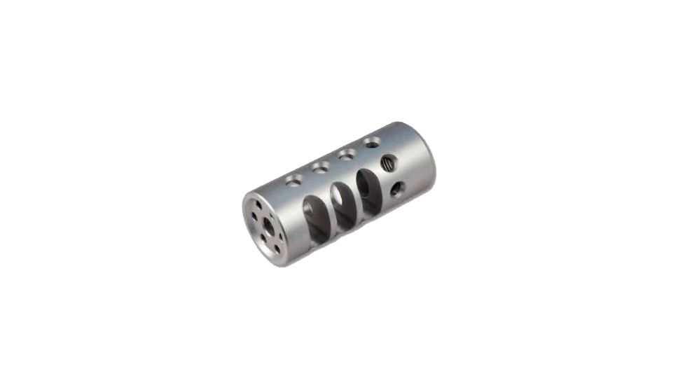 Precision Hardcore Gear Stainless Steel Slotted Hybrid Brake - 1in OD X 5/8in-24, Raw, HC-91120