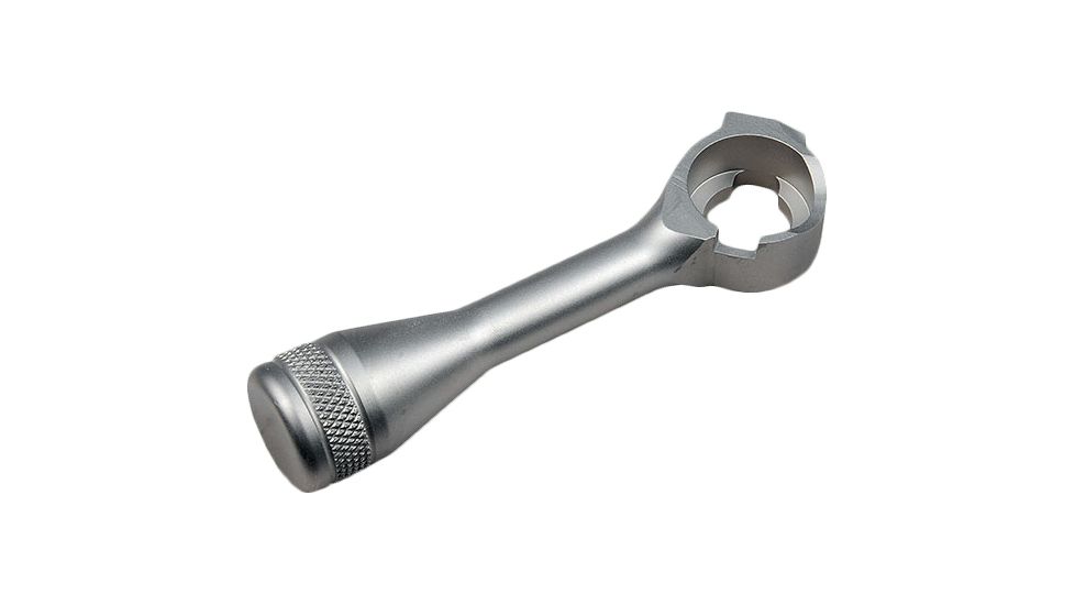 Precision Hardcore Gear Savage Stainless Steel Clear Knurled Bolt Handle - RH, Clear, HC-91333